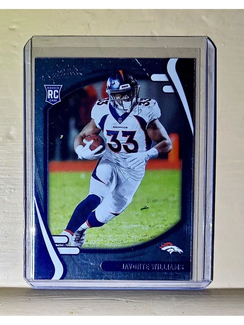 JaVonte Williams 2021 Panini NFL Absolute Football #115 Rookie Card Broncos